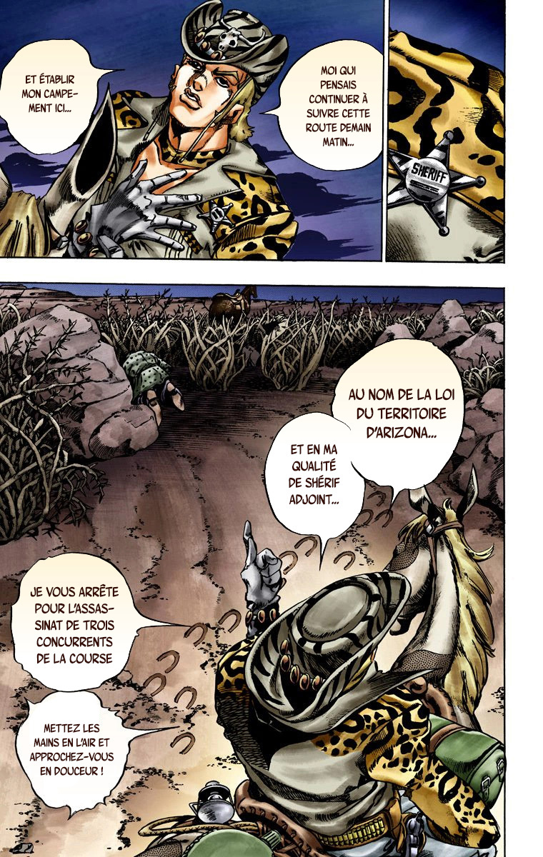 Read JoJo_s Bizarre Adventure Part 7 Steel Ball Run Official Colored FR Manga Online