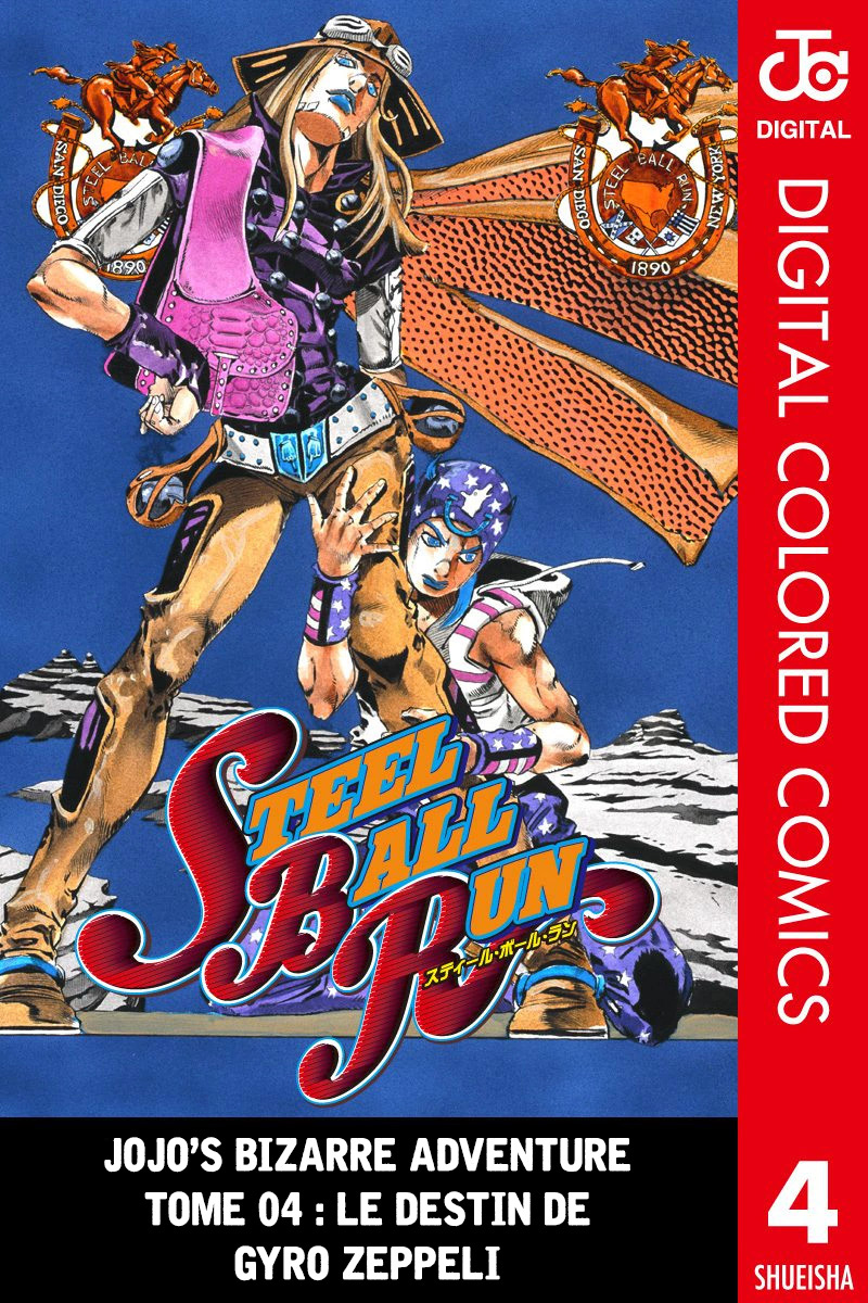 Read JoJo_s Bizarre Adventure Part 7 Steel Ball Run Official Colored FR Manga Online