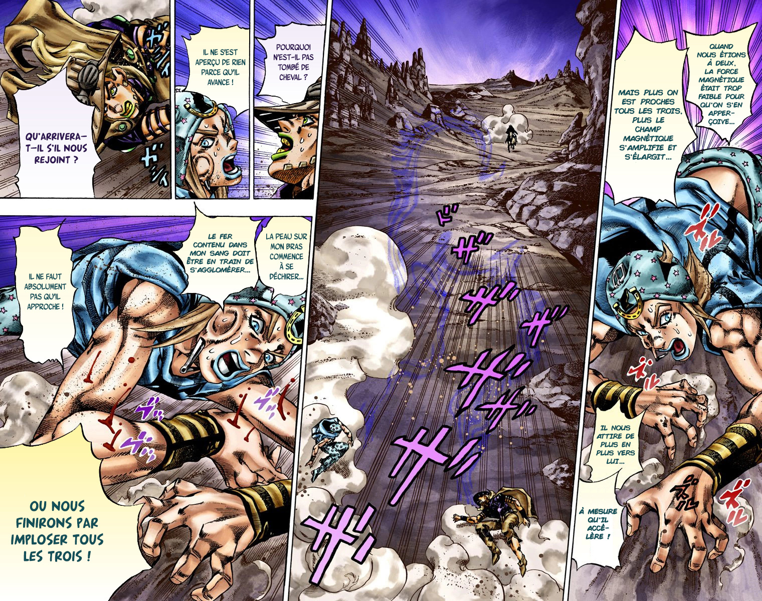 Read JoJo_s Bizarre Adventure Part 7 Steel Ball Run Official Colored FR Manga Online