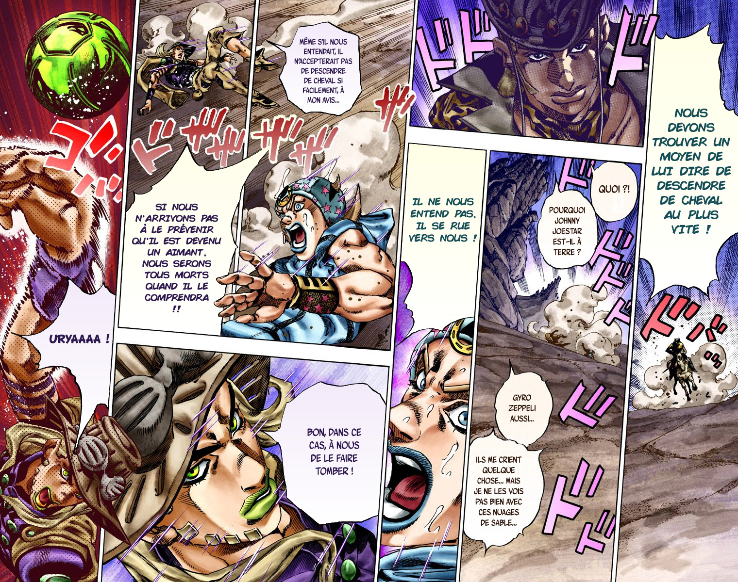 Read JoJo_s Bizarre Adventure Part 7 Steel Ball Run Official Colored FR Manga Online