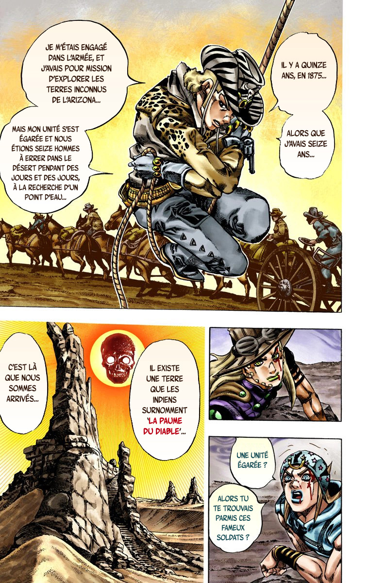 Read JoJo_s Bizarre Adventure Part 7 Steel Ball Run Official Colored FR Manga Online