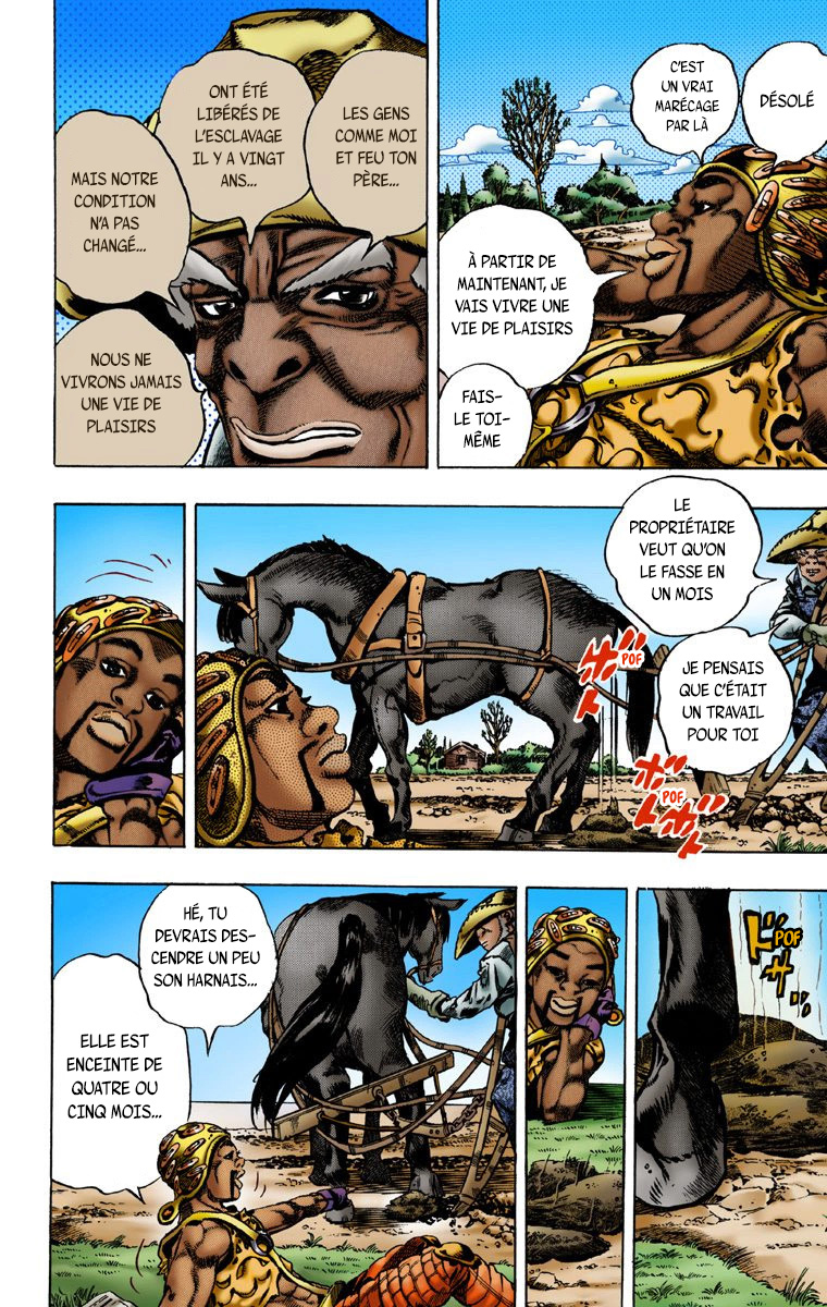 Read JoJo_s Bizarre Adventure Part 7 Steel Ball Run Official Colored FR Manga Online