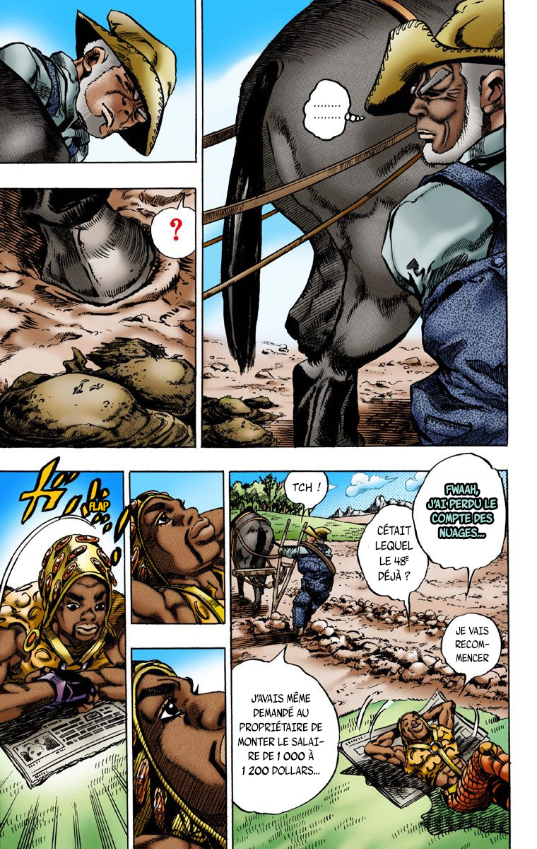 Read JoJo_s Bizarre Adventure Part 7 Steel Ball Run Official Colored FR Manga Online