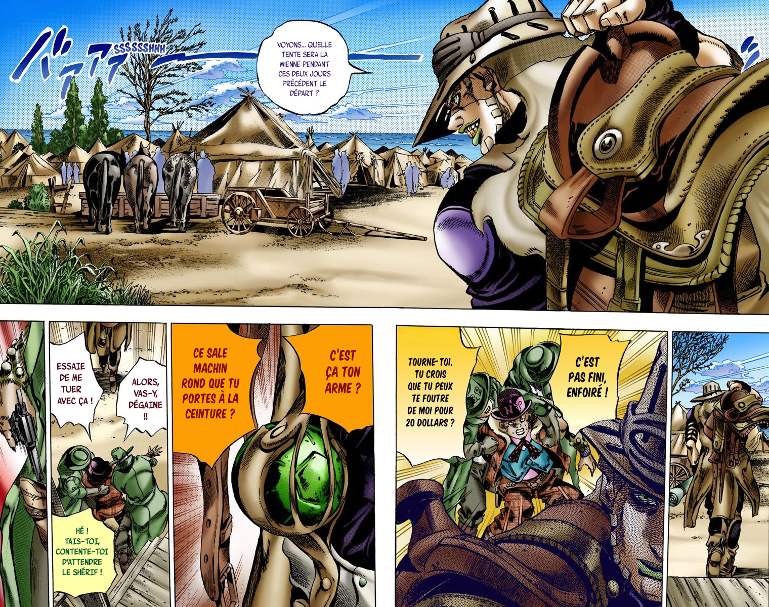 Read JoJo_s Bizarre Adventure Part 7 Steel Ball Run Official Colored FR Manga Online