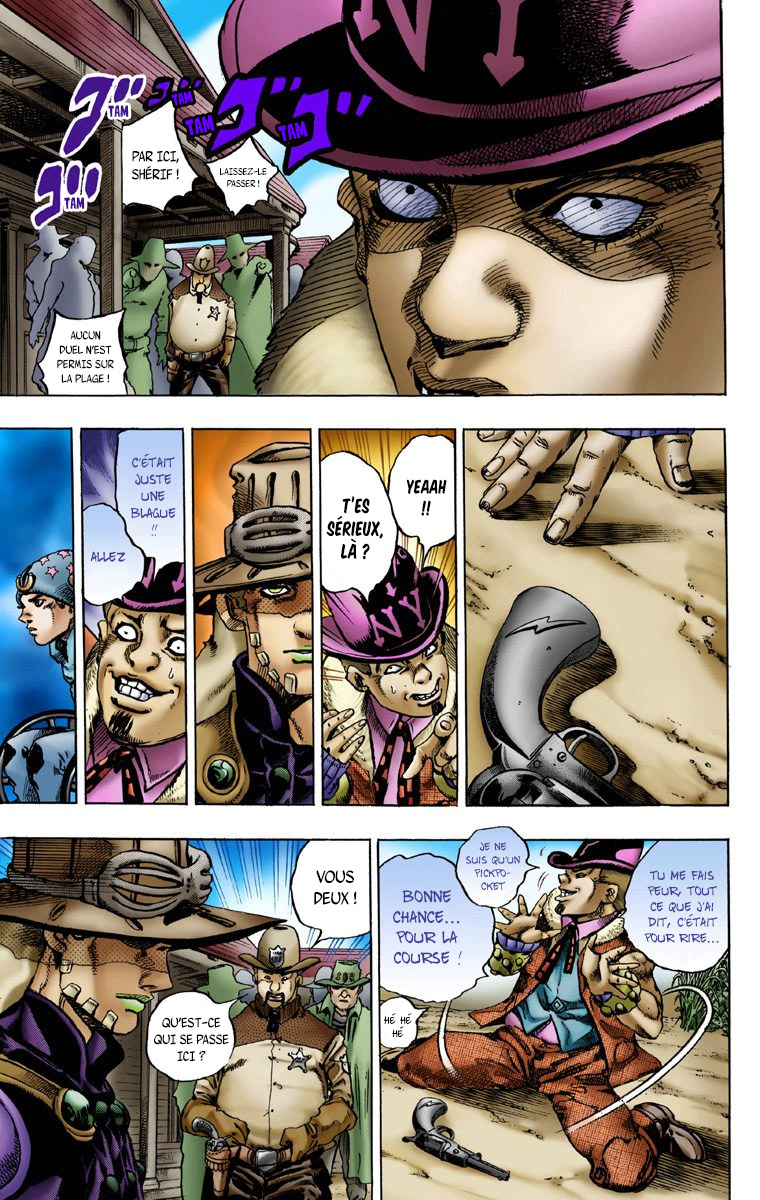 Read JoJo_s Bizarre Adventure Part 7 Steel Ball Run Official Colored FR Manga Online