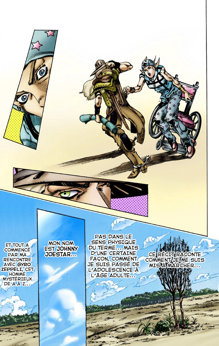 Read JoJo_s Bizarre Adventure Part 7 Steel Ball Run Official Colored FR Manga Online