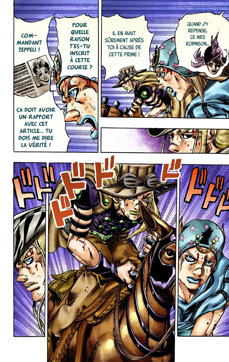 Read JoJo_s Bizarre Adventure Part 7 Steel Ball Run Official Colored FR Manga Online