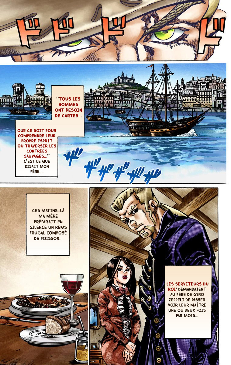 Read JoJo_s Bizarre Adventure Part 7 Steel Ball Run Official Colored FR Manga Online