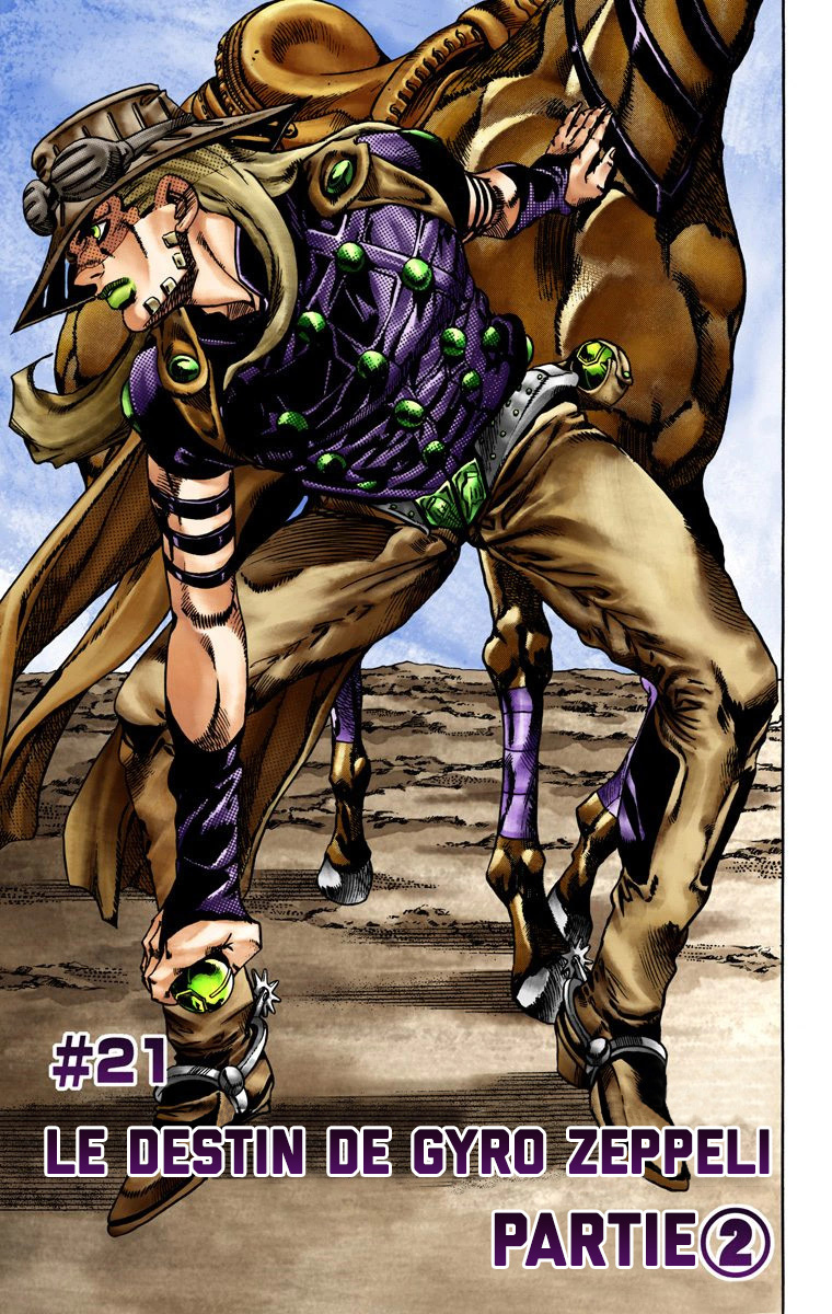 Read JoJo_s Bizarre Adventure Part 7 Steel Ball Run Official Colored FR Manga Online