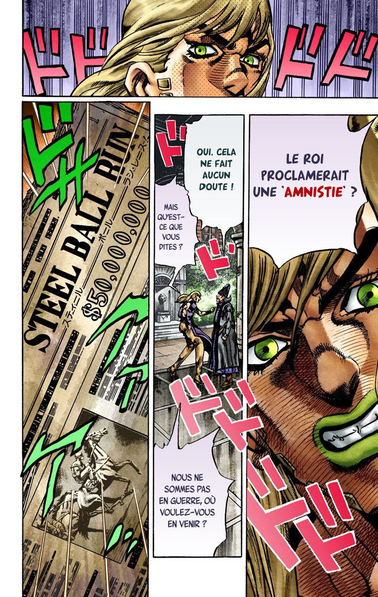 Read JoJo_s Bizarre Adventure Part 7 Steel Ball Run Official Colored FR Manga Online