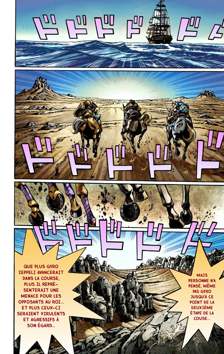 Read JoJo_s Bizarre Adventure Part 7 Steel Ball Run Official Colored FR Manga Online