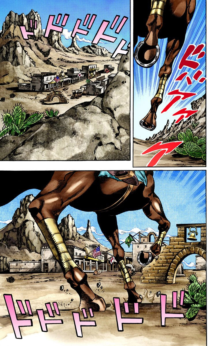 Read JoJo_s Bizarre Adventure Part 7 Steel Ball Run Official Colored FR Manga Online