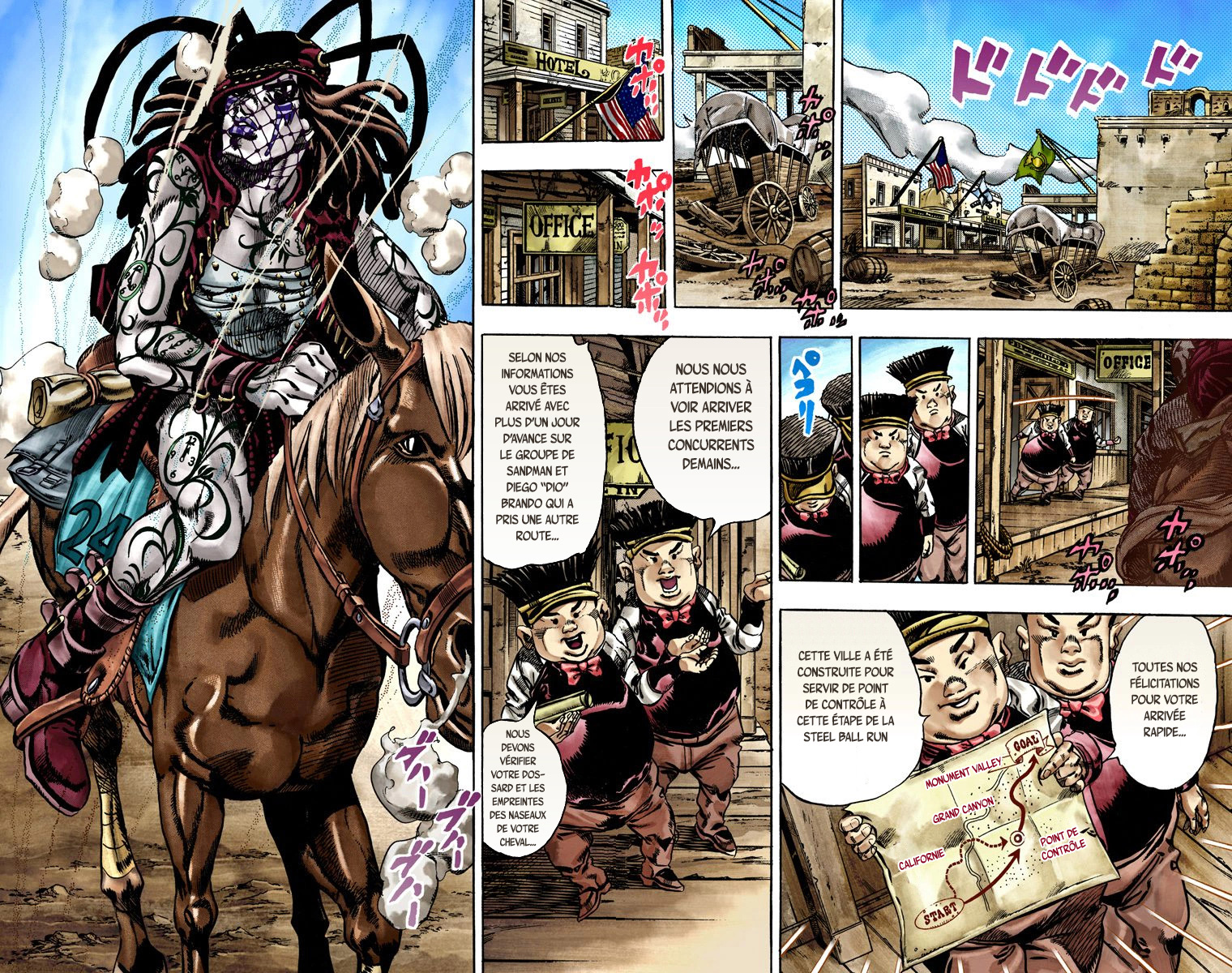 Read JoJo_s Bizarre Adventure Part 7 Steel Ball Run Official Colored FR Manga Online
