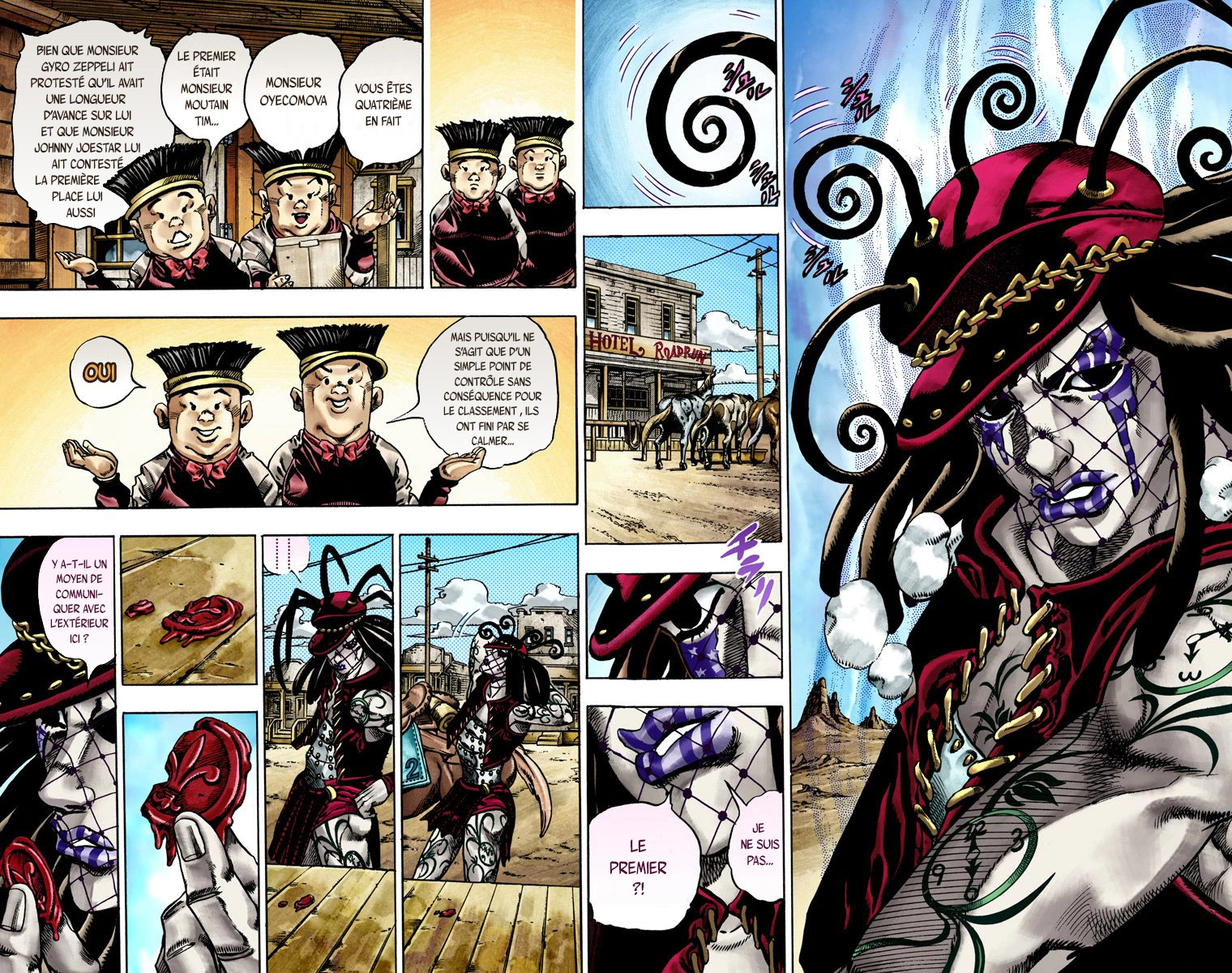Read JoJo_s Bizarre Adventure Part 7 Steel Ball Run Official Colored FR Manga Online