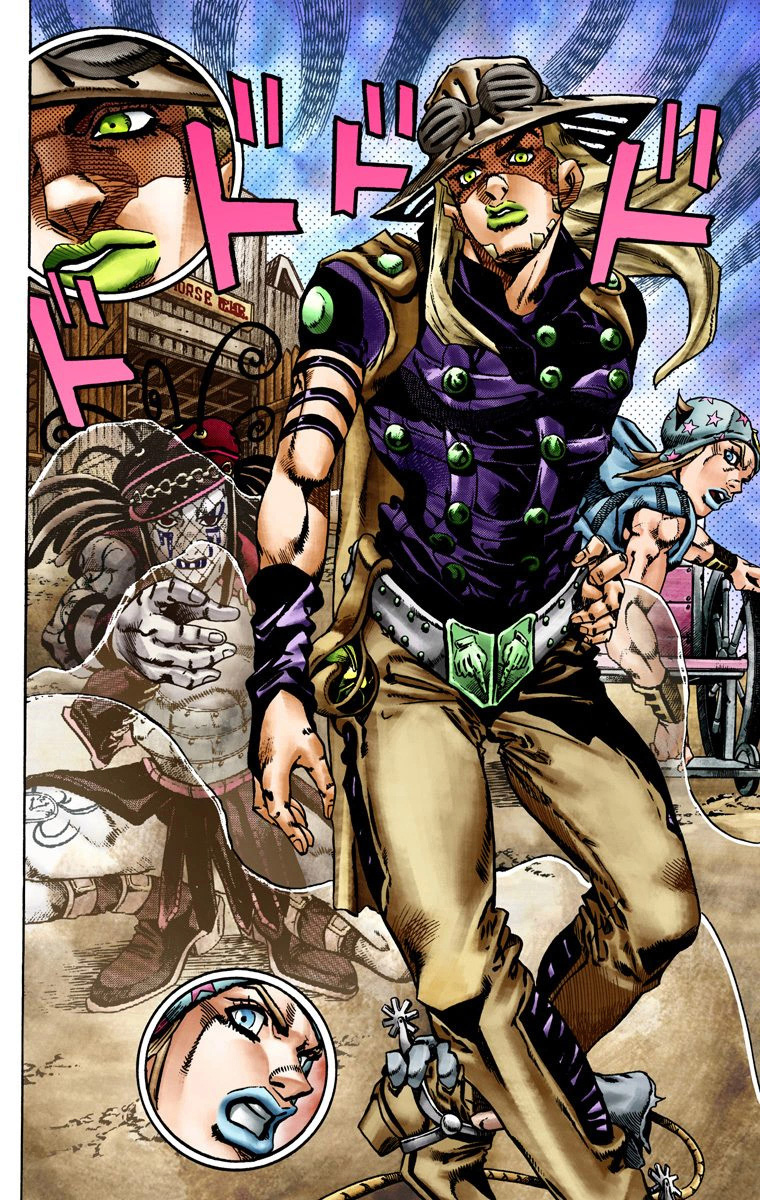 Read JoJo_s Bizarre Adventure Part 7 Steel Ball Run Official Colored FR Manga Online