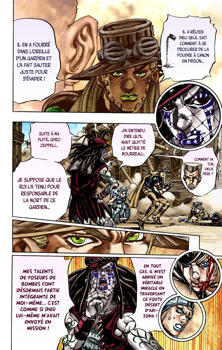 Read JoJo_s Bizarre Adventure Part 7 Steel Ball Run Official Colored FR Manga Online