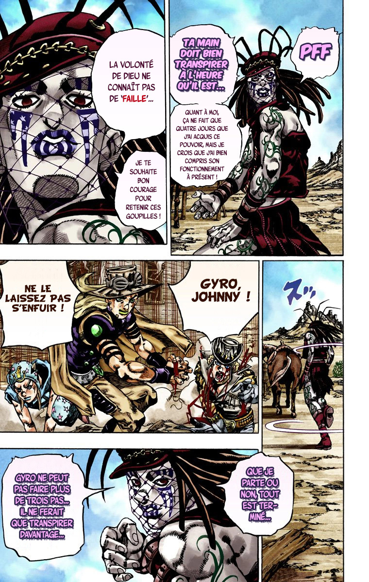 Read JoJo_s Bizarre Adventure Part 7 Steel Ball Run Official Colored FR Manga Online