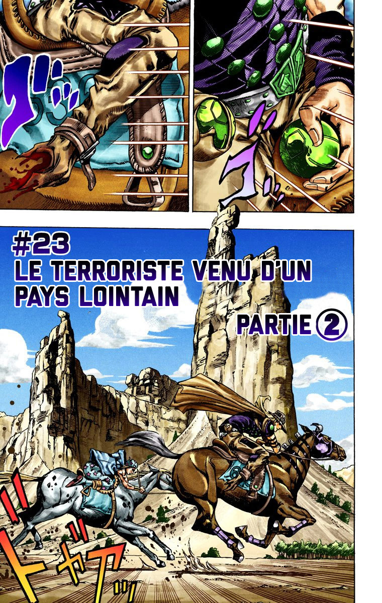 Read JoJo_s Bizarre Adventure Part 7 Steel Ball Run Official Colored FR Manga Online