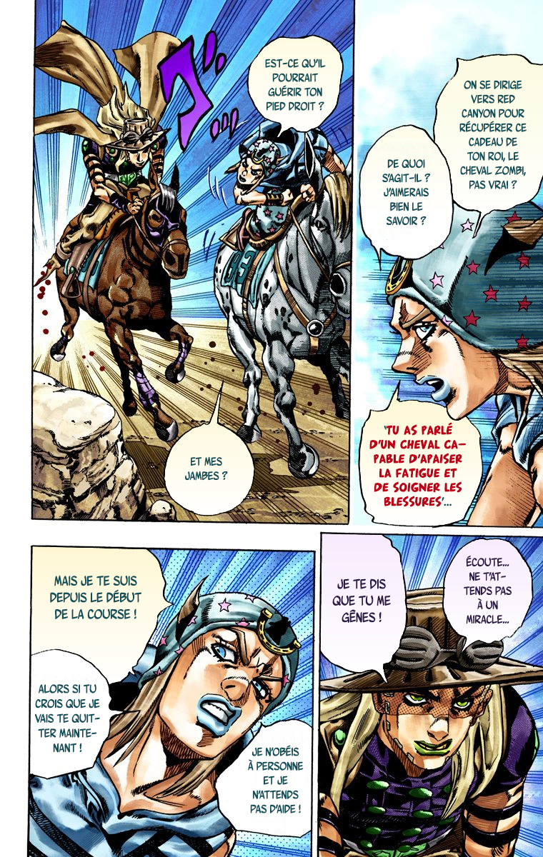 Read JoJo_s Bizarre Adventure Part 7 Steel Ball Run Official Colored FR Manga Online