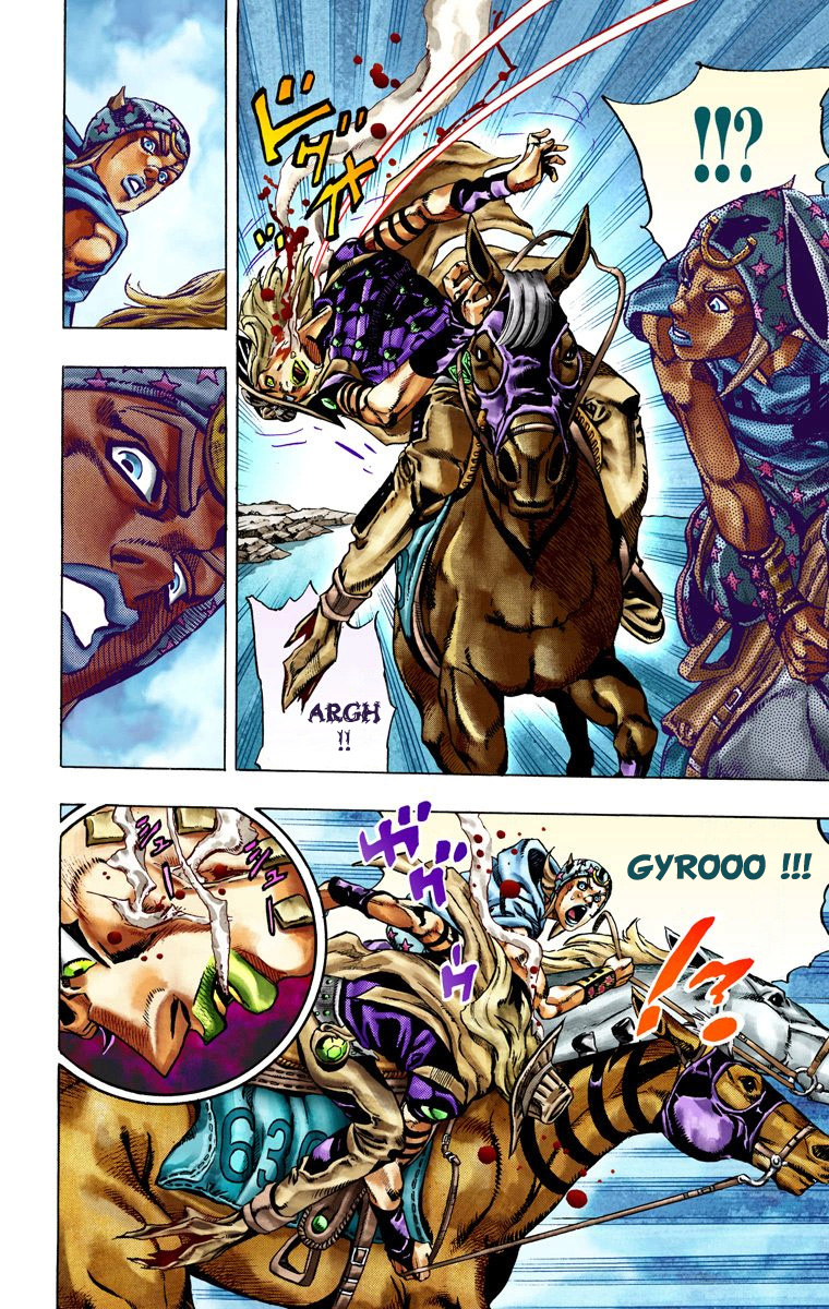 Read JoJo_s Bizarre Adventure Part 7 Steel Ball Run Official Colored FR Manga Online