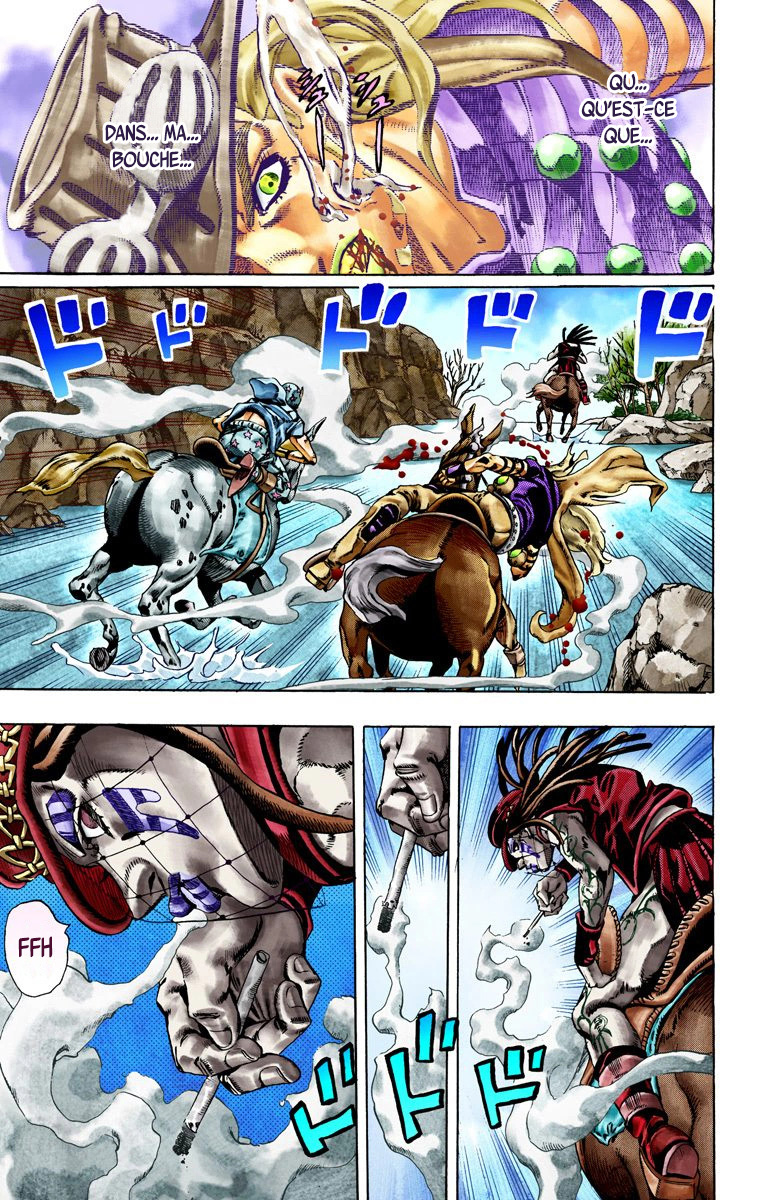 Read JoJo_s Bizarre Adventure Part 7 Steel Ball Run Official Colored FR Manga Online