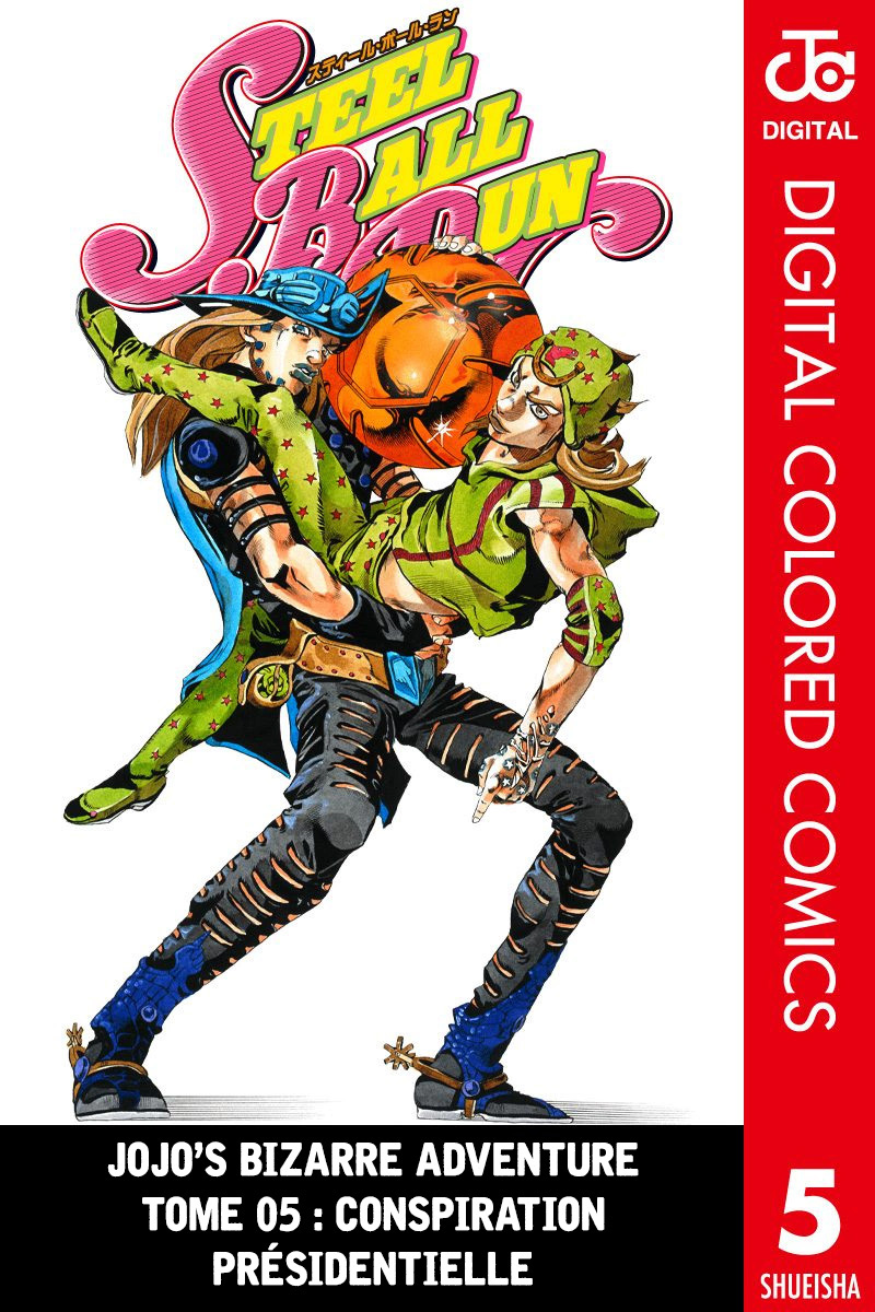 Read JoJo_s Bizarre Adventure Part 7 Steel Ball Run Official Colored FR Manga Online