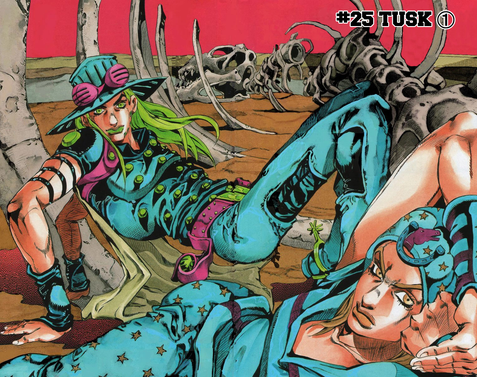 Read JoJo_s Bizarre Adventure Part 7 Steel Ball Run Official Colored FR Manga Online