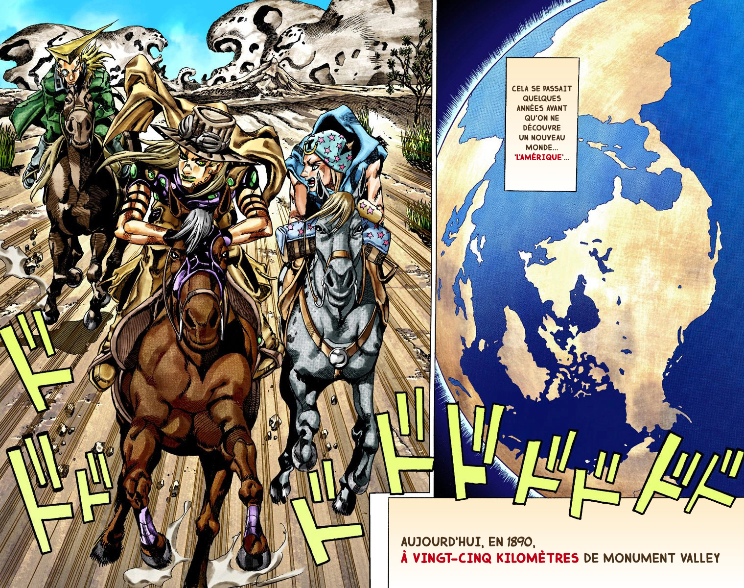 Read JoJo_s Bizarre Adventure Part 7 Steel Ball Run Official Colored FR Manga Online