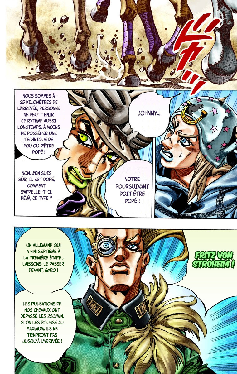 Read JoJo_s Bizarre Adventure Part 7 Steel Ball Run Official Colored FR Manga Online