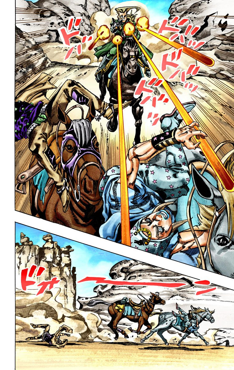 Read JoJo_s Bizarre Adventure Part 7 Steel Ball Run Official Colored FR Manga Online
