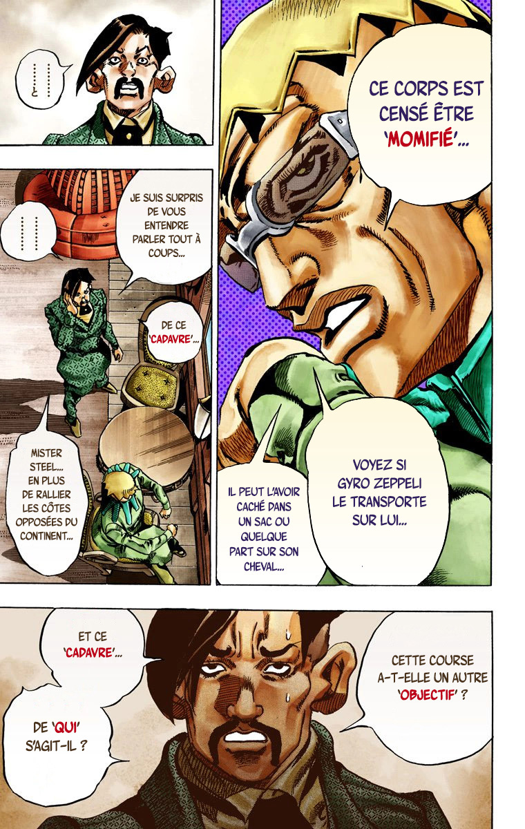 Read JoJo_s Bizarre Adventure Part 7 Steel Ball Run Official Colored FR Manga Online