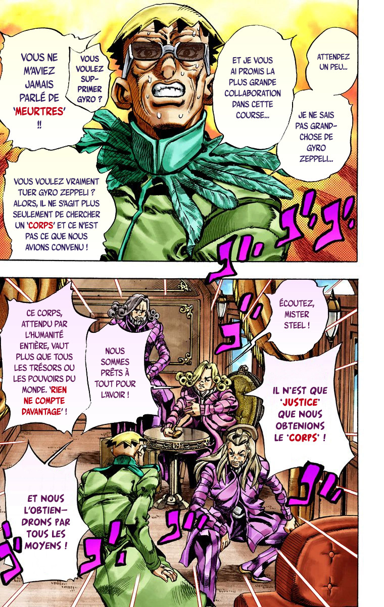Read JoJo_s Bizarre Adventure Part 7 Steel Ball Run Official Colored FR Manga Online