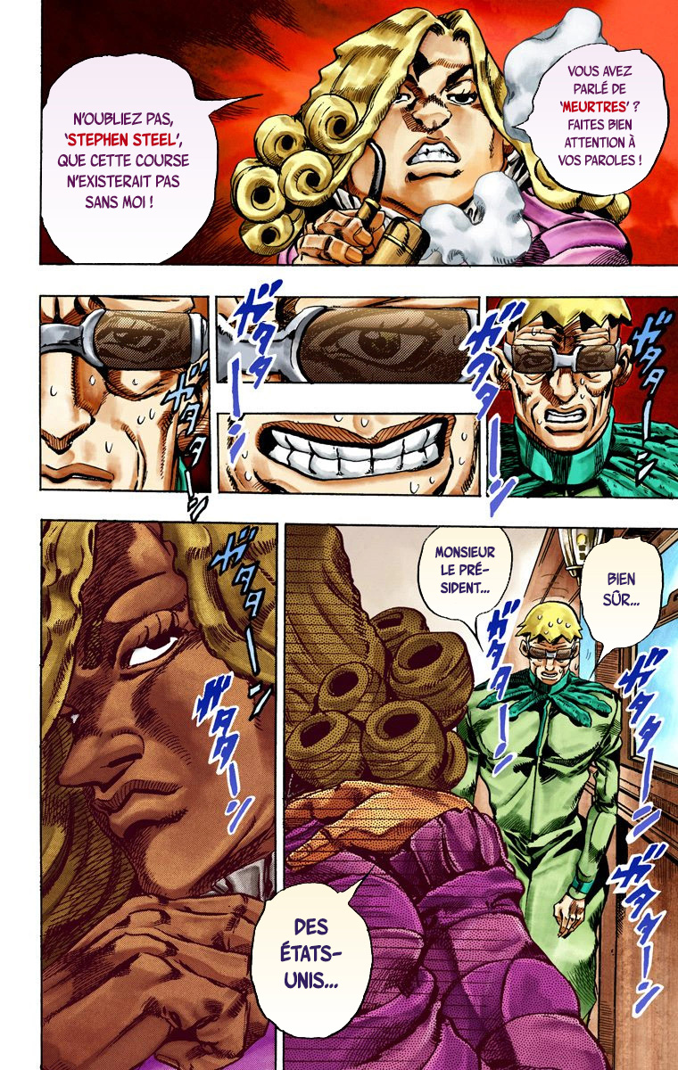 Read JoJo_s Bizarre Adventure Part 7 Steel Ball Run Official Colored FR Manga Online