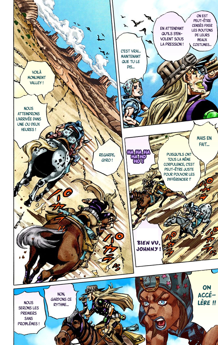 Read JoJo_s Bizarre Adventure Part 7 Steel Ball Run Official Colored FR Manga Online