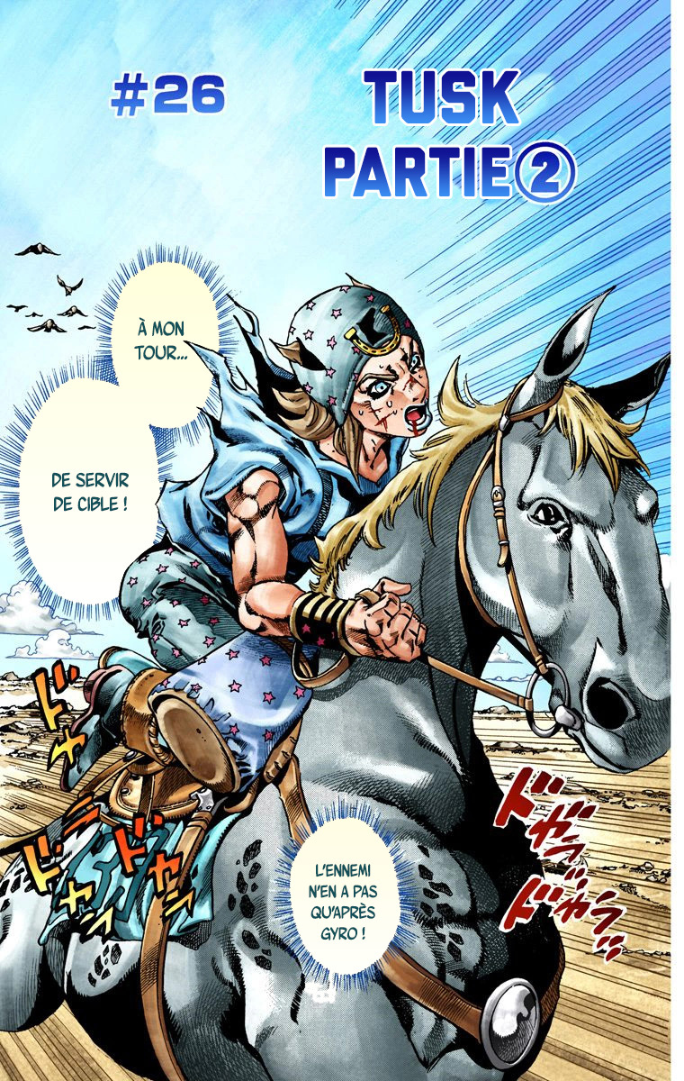 Read JoJo_s Bizarre Adventure Part 7 Steel Ball Run Official Colored FR Manga Online