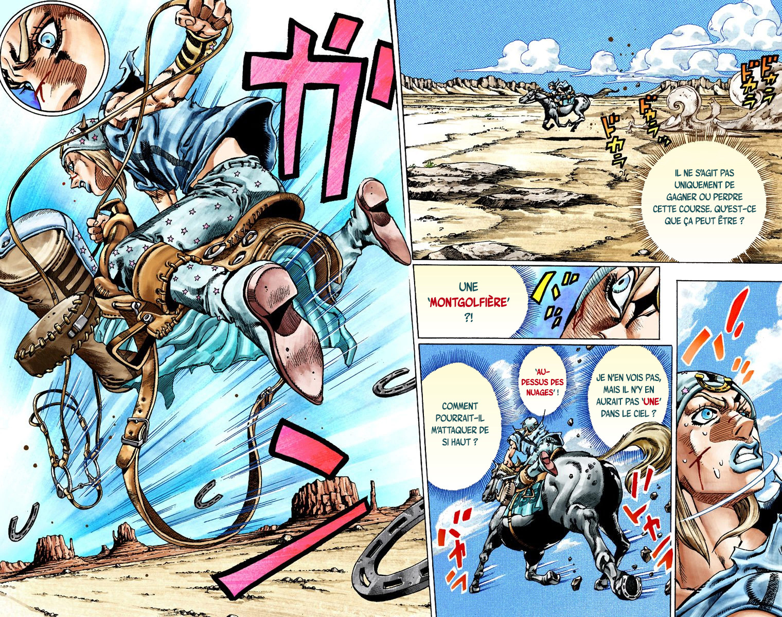 Read JoJo_s Bizarre Adventure Part 7 Steel Ball Run Official Colored FR Manga Online