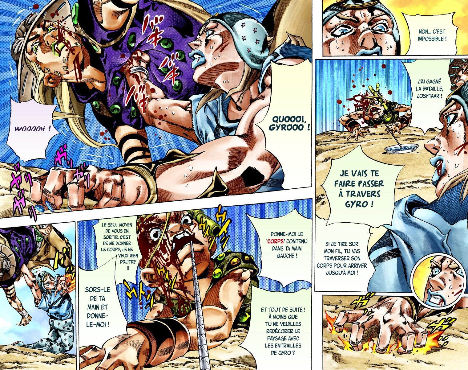 Read JoJo_s Bizarre Adventure Part 7 Steel Ball Run Official Colored FR Manga Online