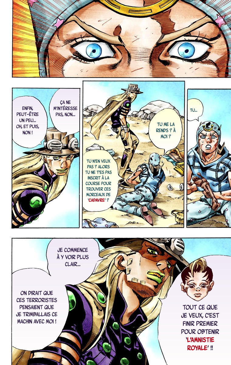 Read JoJo_s Bizarre Adventure Part 7 Steel Ball Run Official Colored FR Manga Online