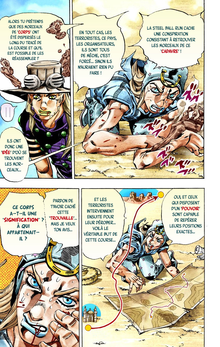 Read JoJo_s Bizarre Adventure Part 7 Steel Ball Run Official Colored FR Manga Online