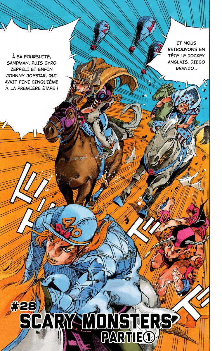 Read JoJo_s Bizarre Adventure Part 7 Steel Ball Run Official Colored FR Manga Online