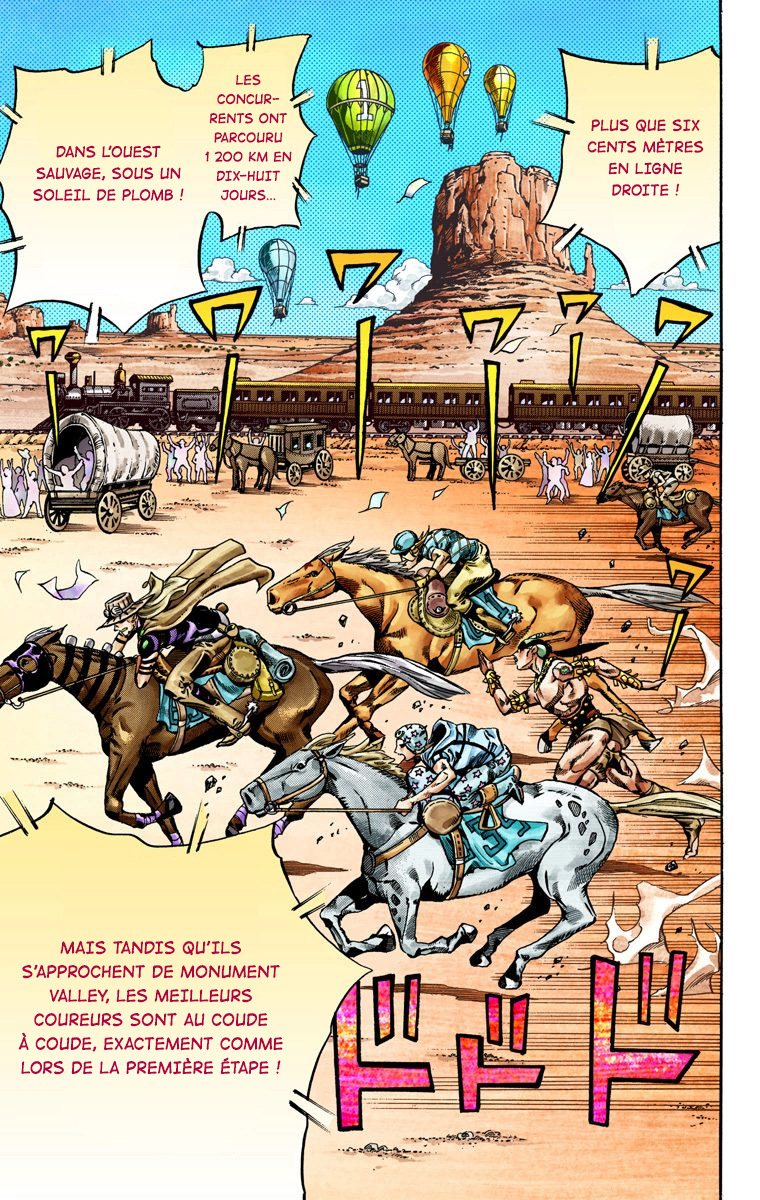 Read JoJo_s Bizarre Adventure Part 7 Steel Ball Run Official Colored FR Manga Online