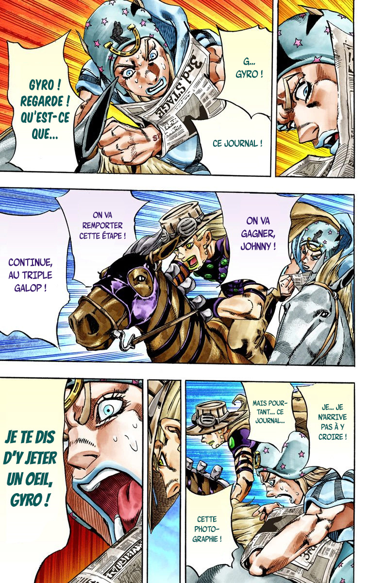 Read JoJo_s Bizarre Adventure Part 7 Steel Ball Run Official Colored FR Manga Online