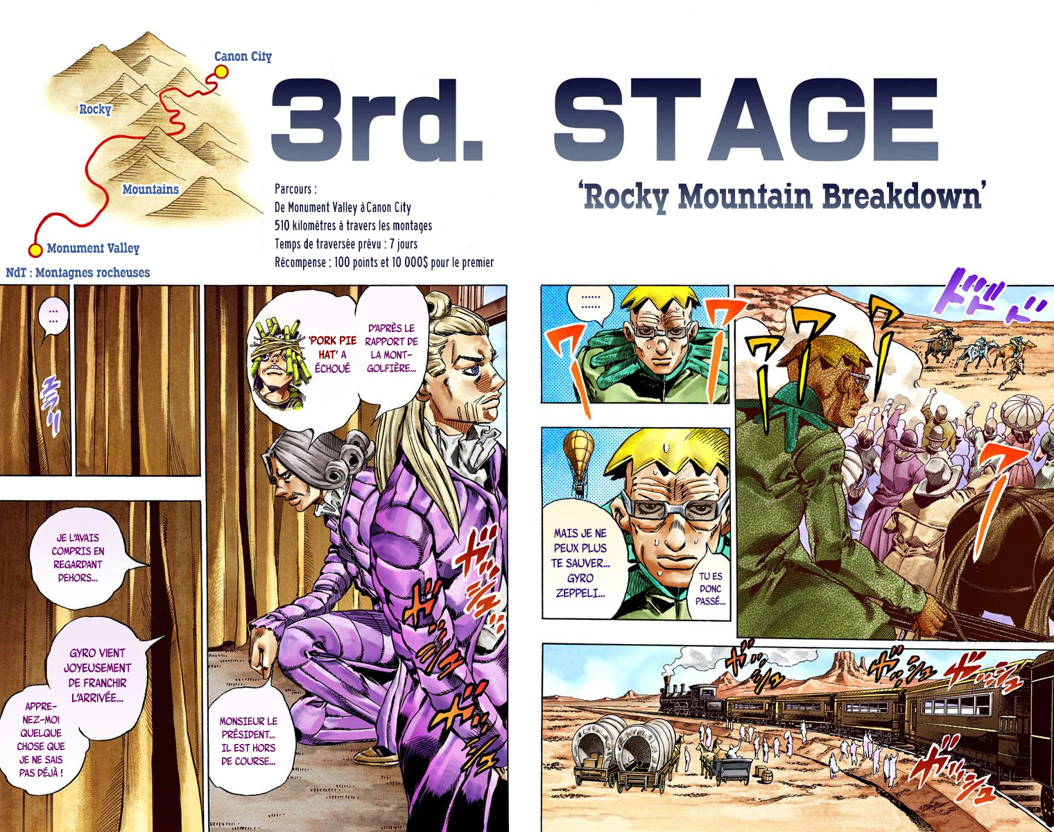 Read JoJo_s Bizarre Adventure Part 7 Steel Ball Run Official Colored FR Manga Online