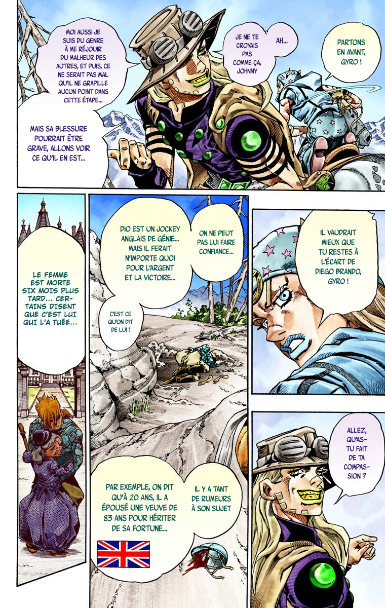 Read JoJo_s Bizarre Adventure Part 7 Steel Ball Run Official Colored FR Manga Online