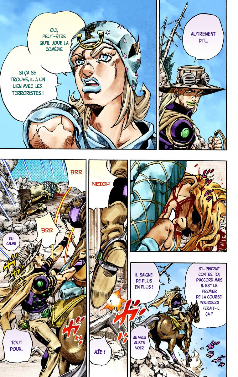 Read JoJo_s Bizarre Adventure Part 7 Steel Ball Run Official Colored FR Manga Online