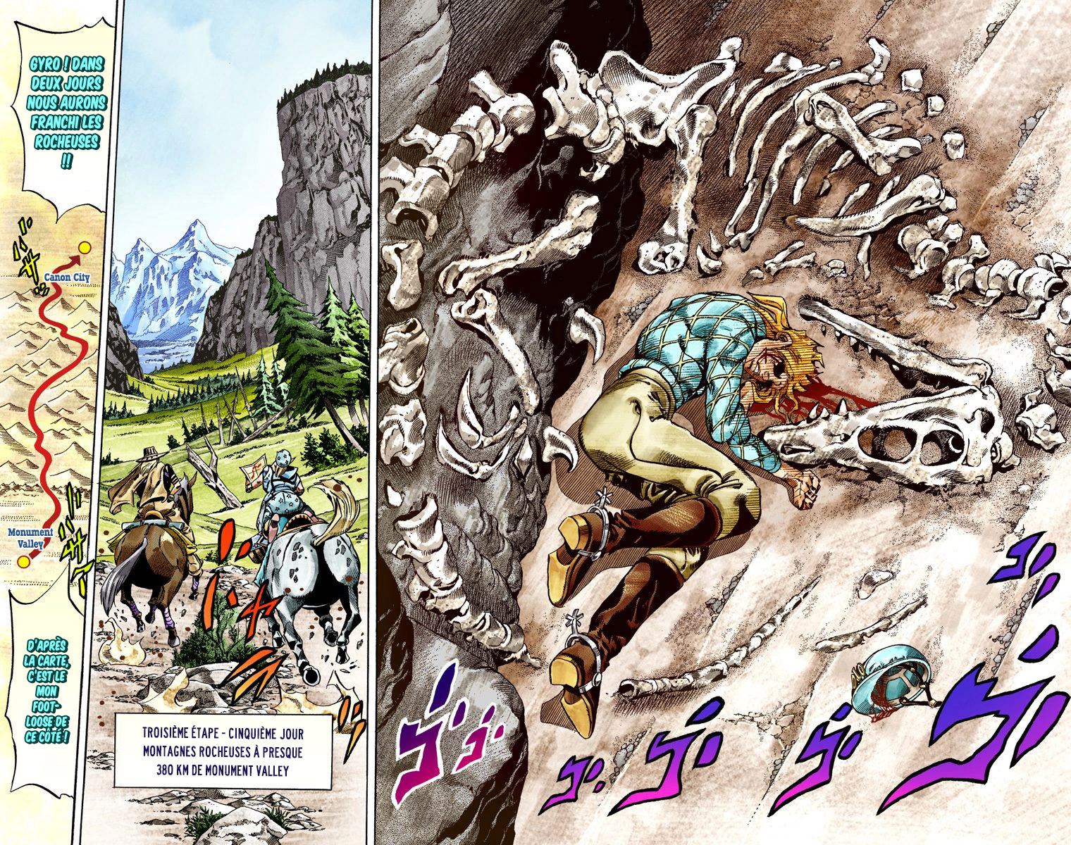 Read JoJo_s Bizarre Adventure Part 7 Steel Ball Run Official Colored FR Manga Online
