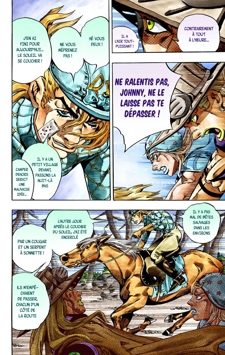 Read JoJo_s Bizarre Adventure Part 7 Steel Ball Run Official Colored FR Manga Online