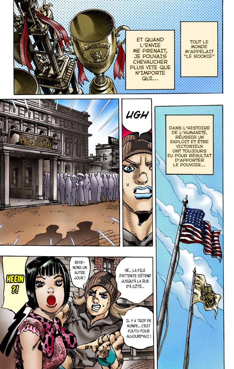 Read JoJo_s Bizarre Adventure Part 7 Steel Ball Run Official Colored FR Manga Online