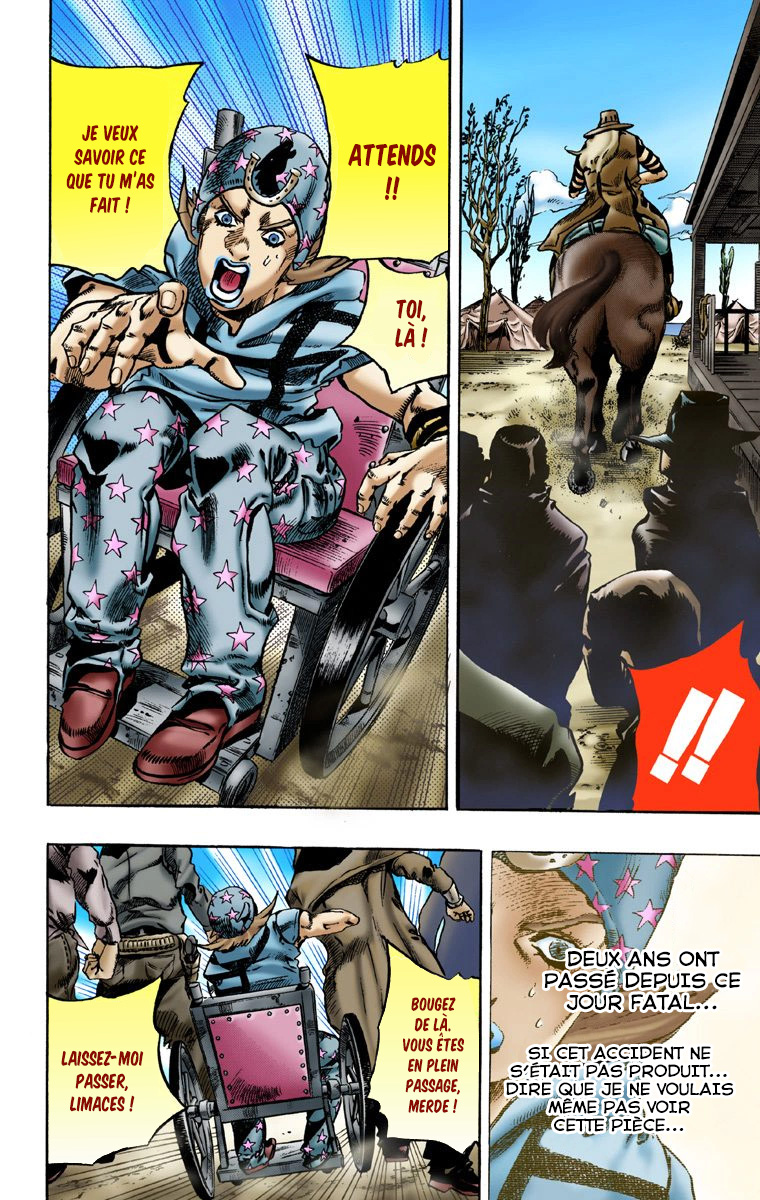Read JoJo_s Bizarre Adventure Part 7 Steel Ball Run Official Colored FR Manga Online
