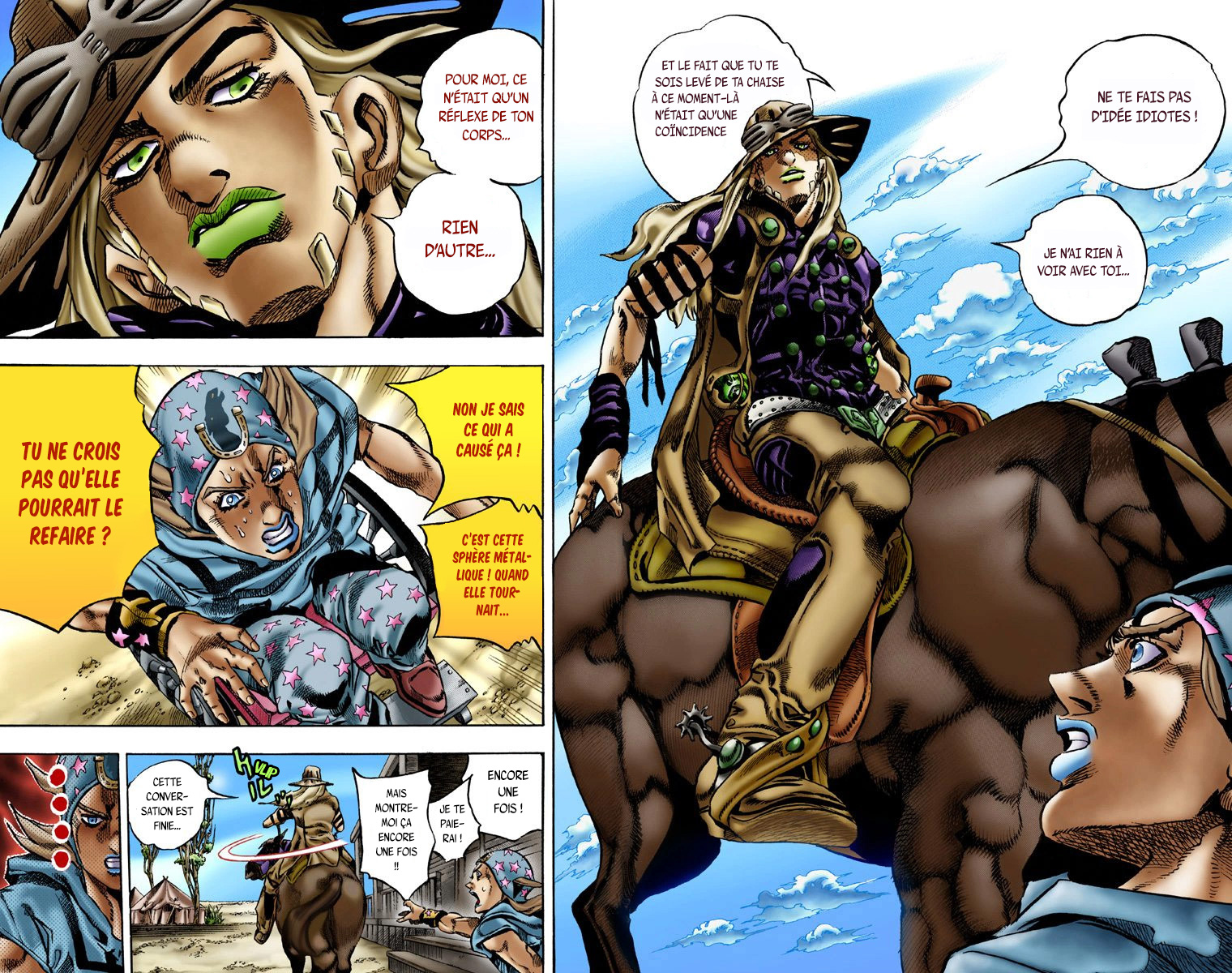 Read JoJo_s Bizarre Adventure Part 7 Steel Ball Run Official Colored FR Manga Online